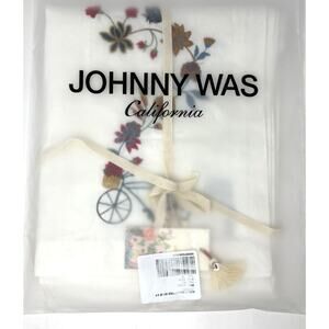 Johnny Was Reverie Placemats Set Of 4 Embroidered Linen Blend Bike Floral H71524